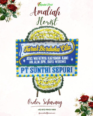 Papan Bunga Duka di Lemo